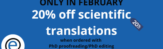 Get 20% off scientific translations in February!