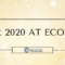 eCORRECTOR’S 2020 NEWSLETTER