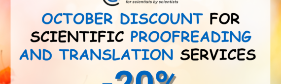 October discount for scientific proofreading and translation services