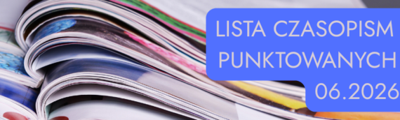 Lista czasopism punktowanych 06/2026